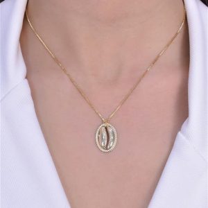 Colar com Pingente de Búzios em Ouro 18K - Elegância e Charme para Todas as Ocasiões