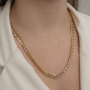 Corrente Grumet Dupla com Fecho Gaveta em Ouro - Elegância e Durabilidade
