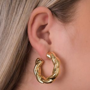 Compre Argola Grossa Torcida Tamanho G - Elegância e Estilo em Semijoias