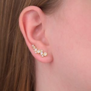 Ear Cuff de Zircônias: Elegância e Sofisticação em Semijoias