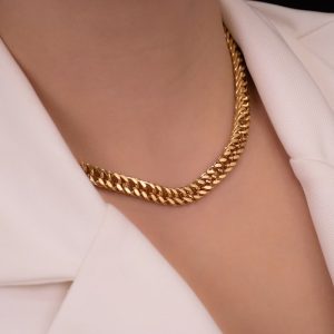 Colar Grumet Dupla em Semijoia - Elegância e Sofisticação para Todas as Ocasiões