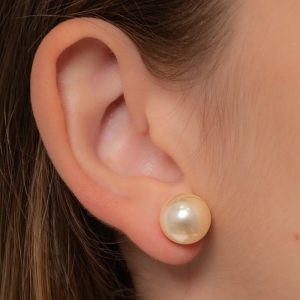 Brinco de Pérola Tamanho GG: Semijoia Luxuosa e Elegante