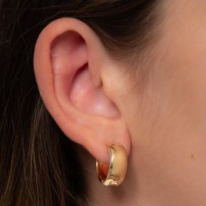 Argola Lisa Grossa de 1,6cm: Semijoia Elegante e Versátil para Todas as Ocasiões