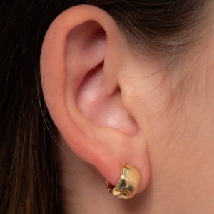 Argola Lisa Grossa de 1cm: Semijoia Elegante e Versátil para Todas as Ocasiões